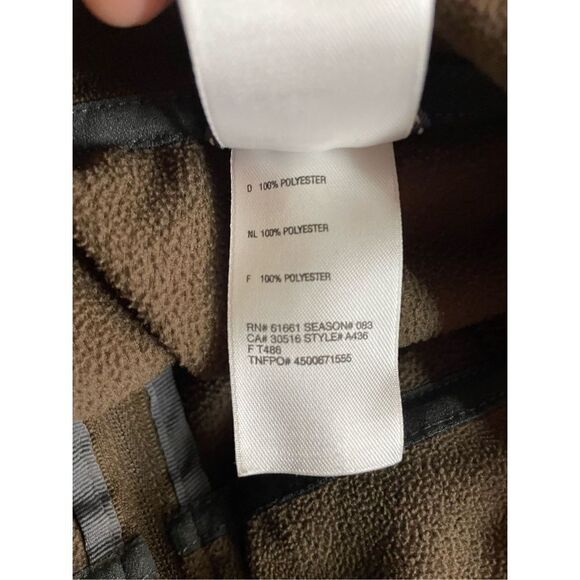 The North Face 1/4 Zip Pullover Mens XL Gray & Red Long Sleeve Fleece Sweatshirt - Picture 7 of 8